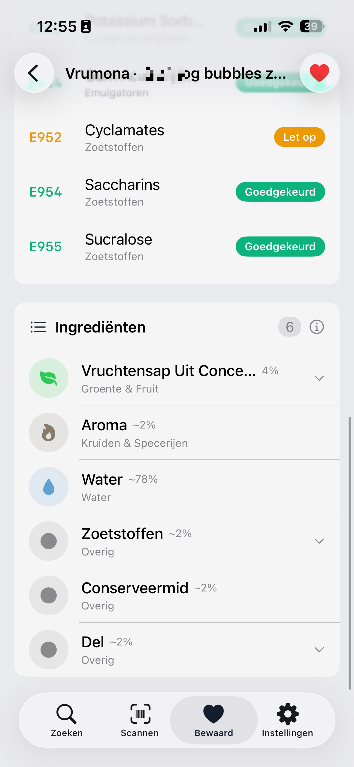 E-Nummer App additieven
